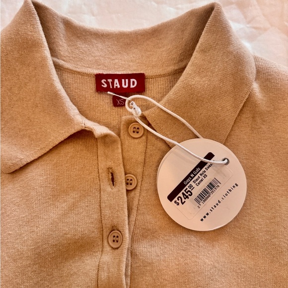 STAUD NOLA SWEATER CAMEL - Picture 3 of 4